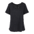 Lily V-neck Tee Black XS Linen v-neck tee 