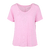 Lily V-neck Tee Pink XS Linen v-neck tee 