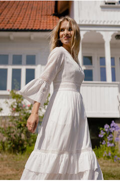 Catalina Cotton Dress White