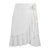 Elana Skirt White M Linen wrap skirt 