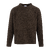 Perot Sweater Chocolate L Teddy knit mock neck 