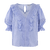 Caressa Top Vista Blue XL Crinkle cotton blouse 