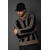 Escobar Sweater Black/Sand L Block stripe crochet look sweater 