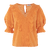 Caressa Top Nectarine XL Crinkle cotton blouse 