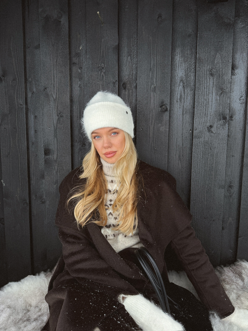 Urban Pioneers Female Aba rib beanie HAT CREAM