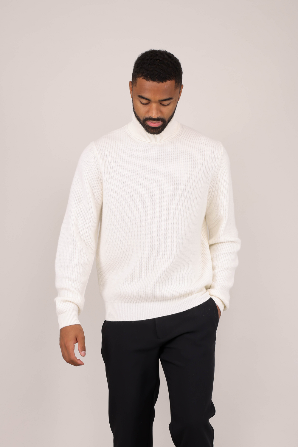 Urban Pioneers Male Ade Turtleneck SWEATER CREAM