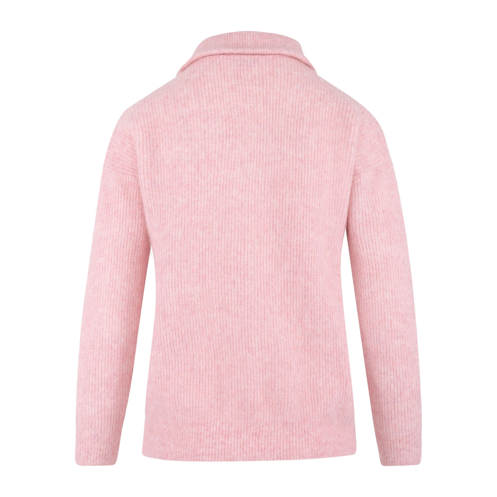 Urban Pioneers Female Alana Half-zip SWEATER BLUSH PINK