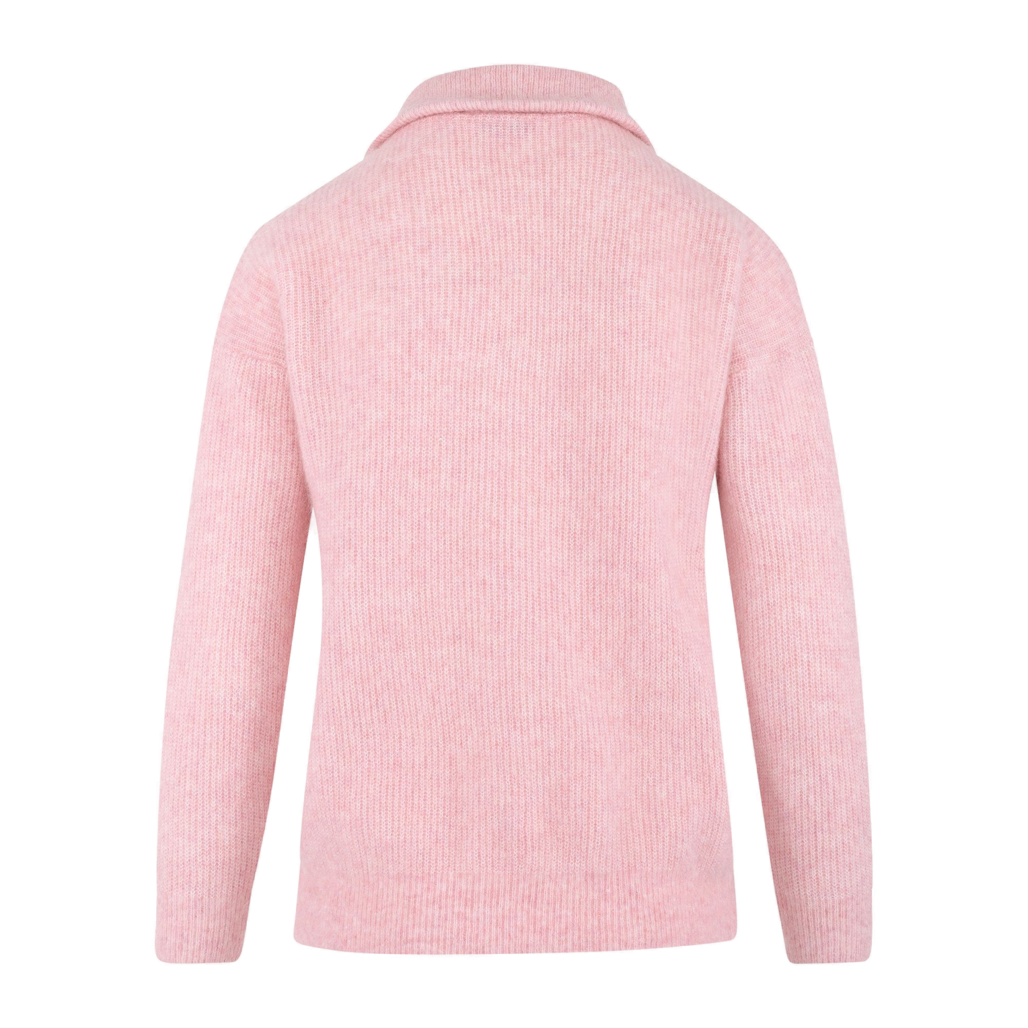 Urban Pioneers Female Alana Half-zip SWEATER BLUSH PINK