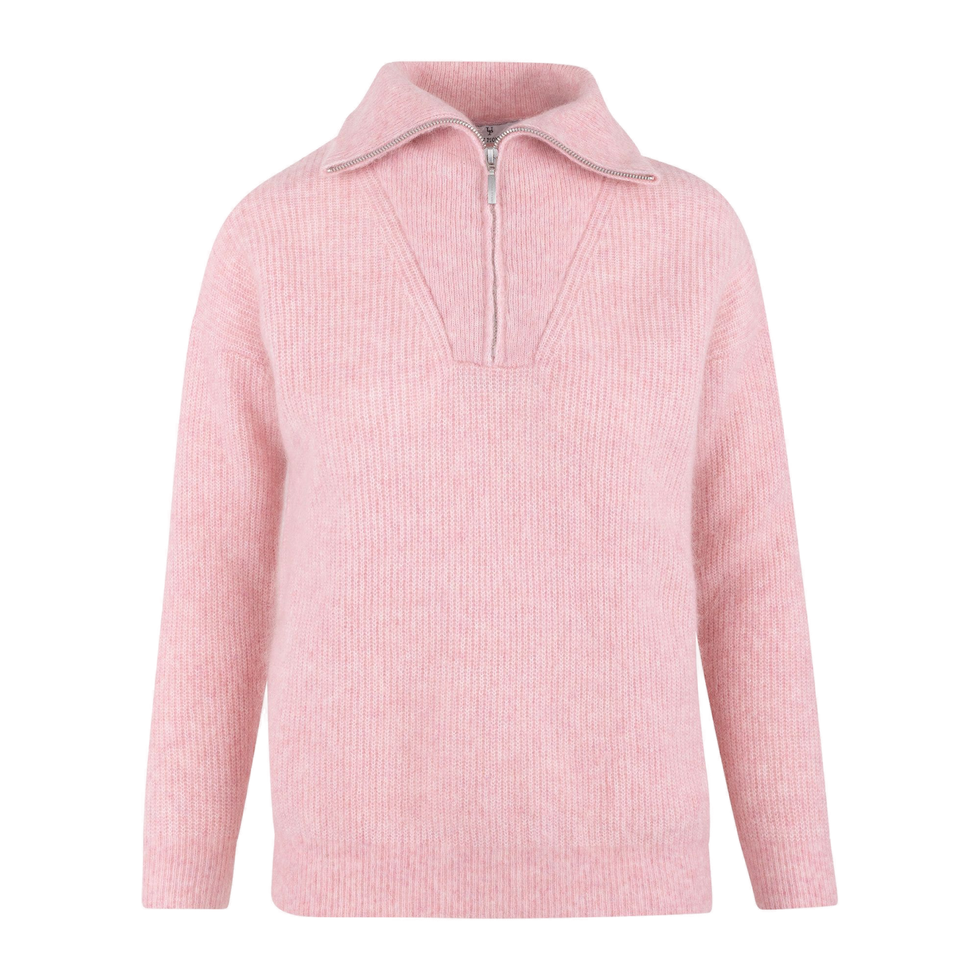 Urban Pioneers Female Alana Half-zip SWEATER BLUSH PINK