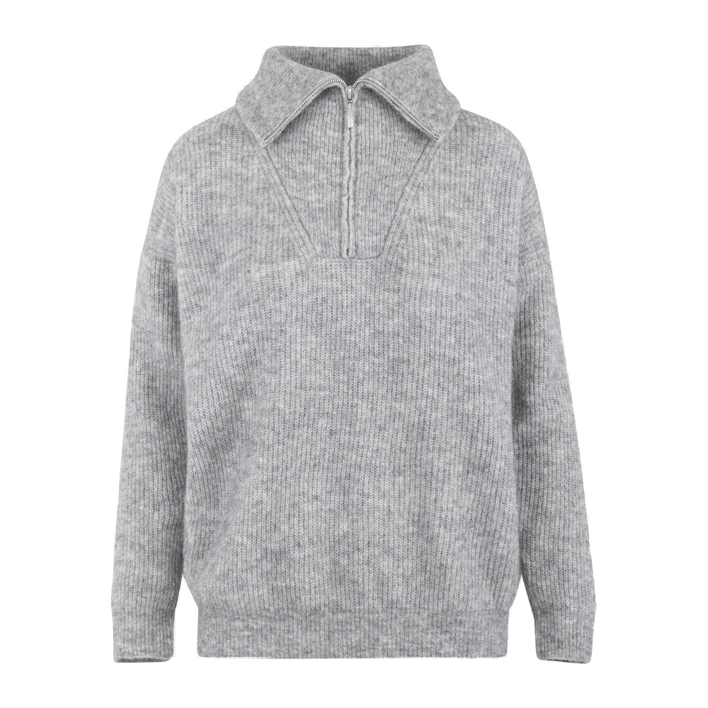 Urban Pioneers Female Alana Half-zip SWEATER GREY MELANGE