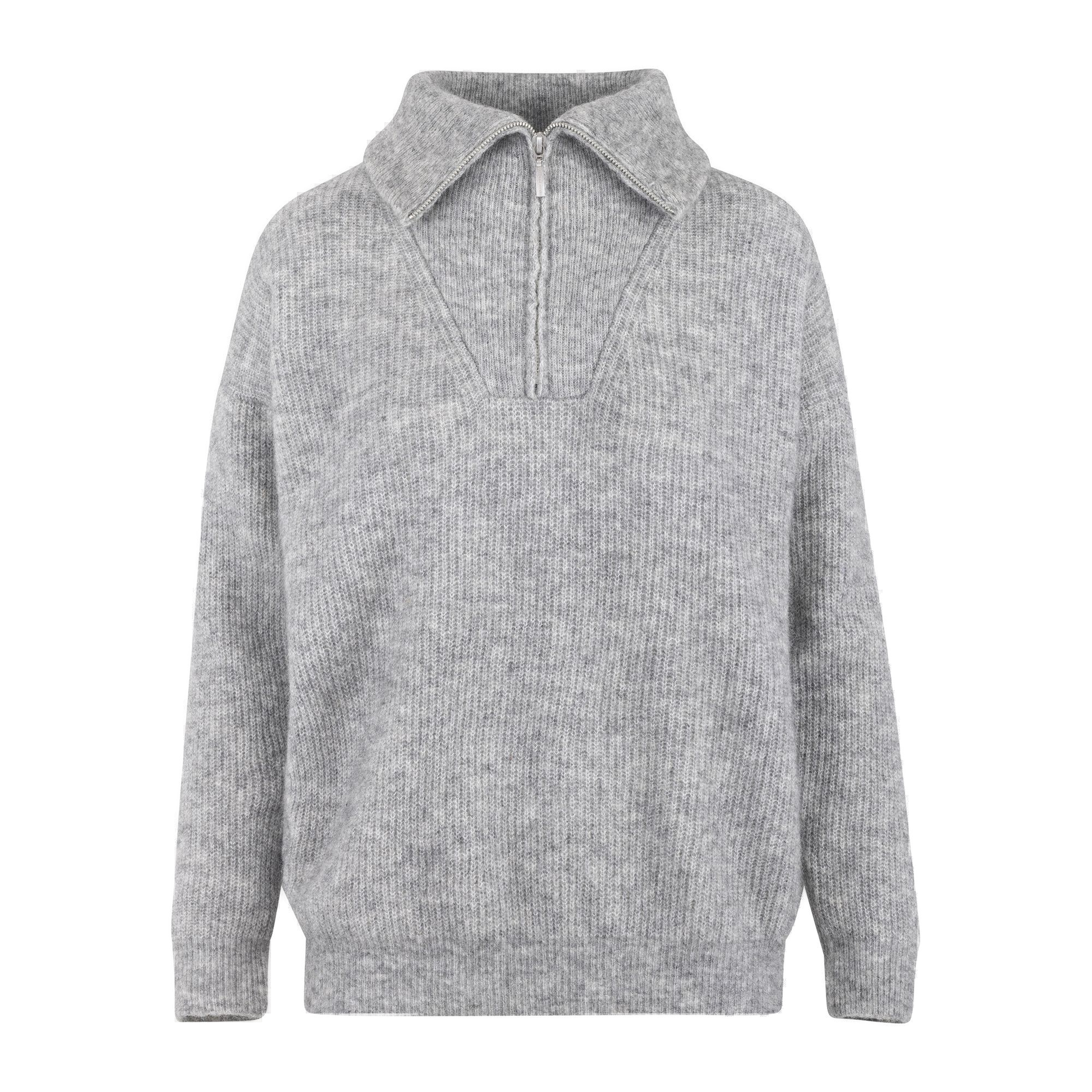 Urban Pioneers Female Alana Half-zip SWEATER GREY MELANGE