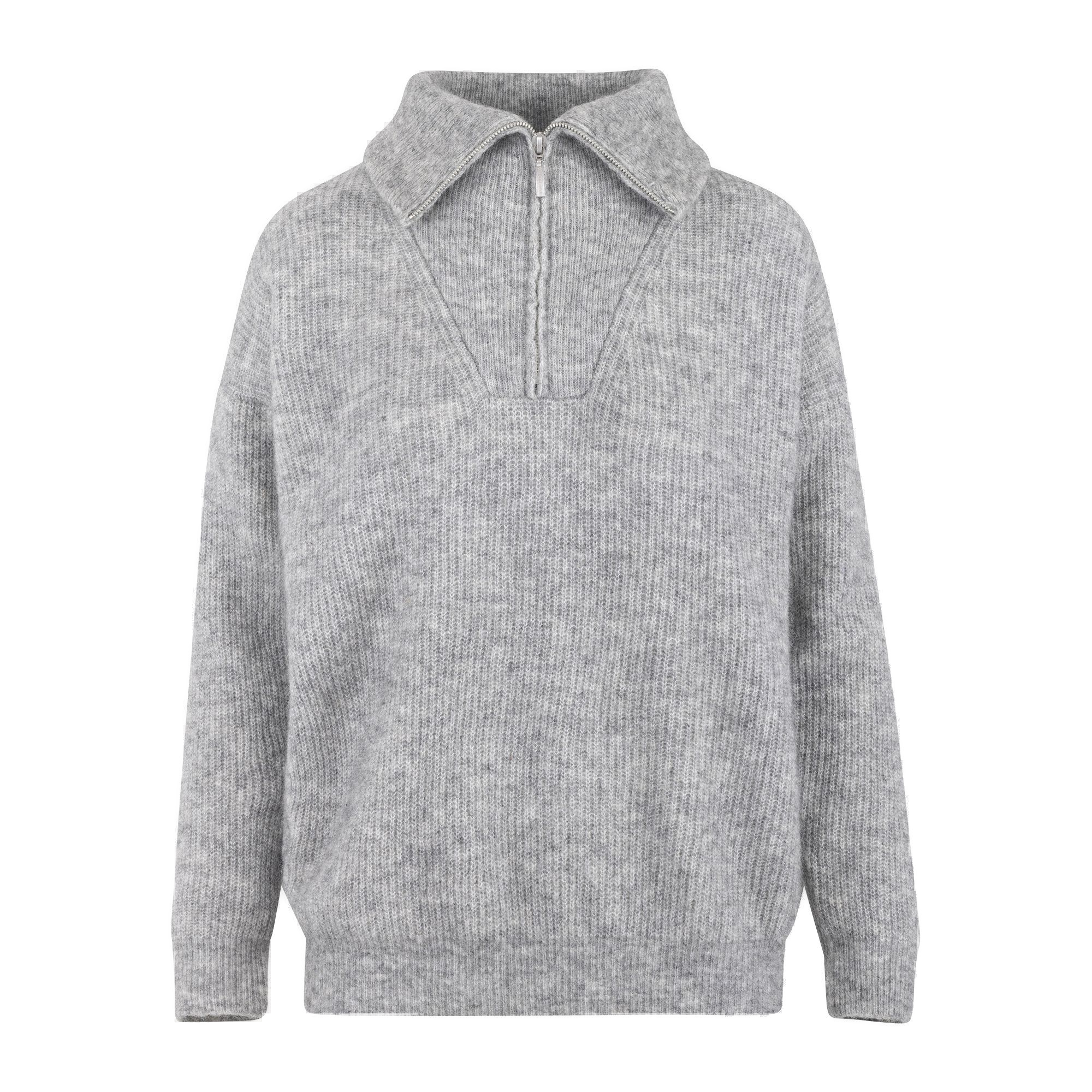 Urban Pioneers Female Alana Half-zip SWEATER GREY MELANGE