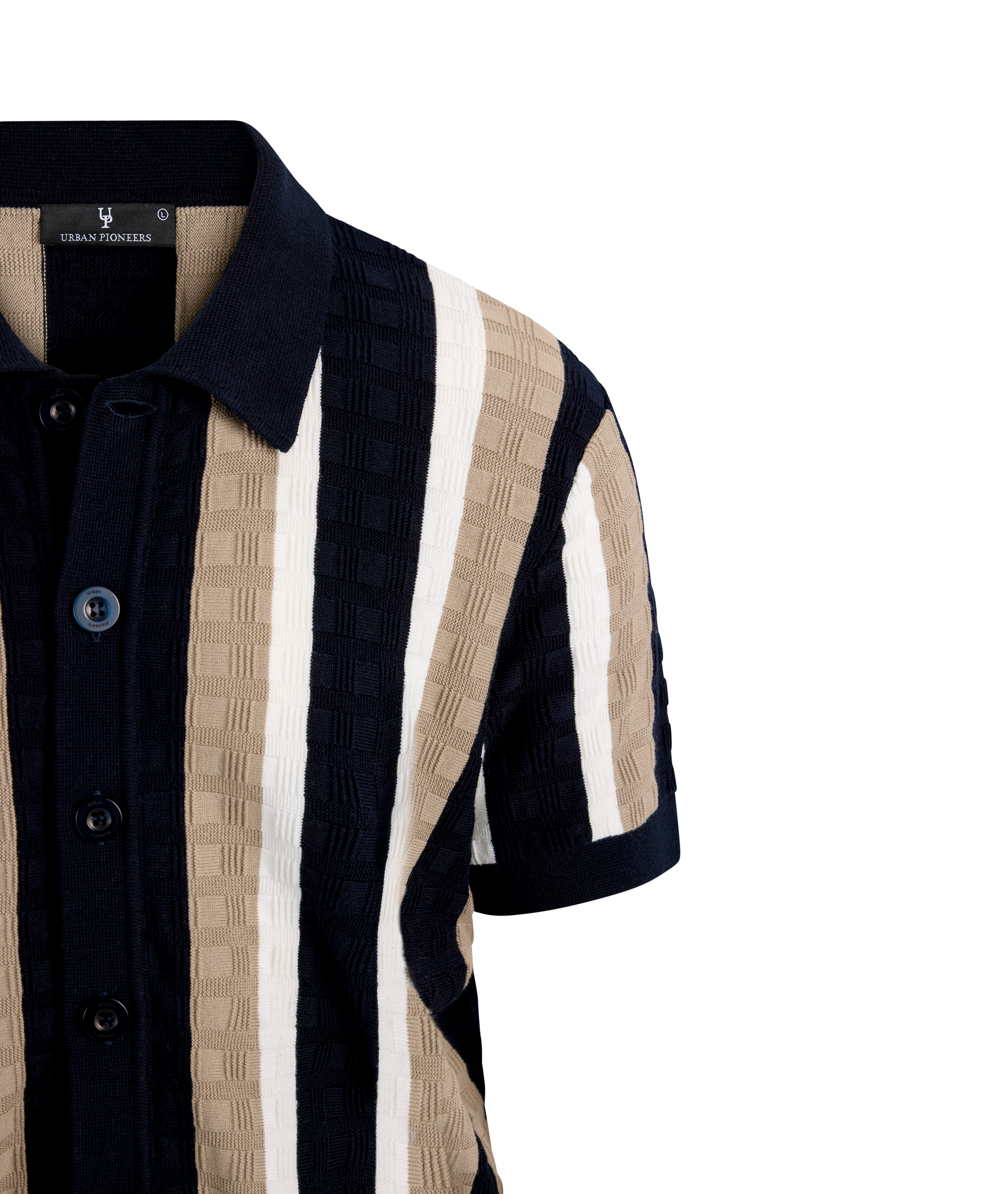 Urban Pioneers Male Alexander SS Shirt SS SHIRT DARK NAVY
