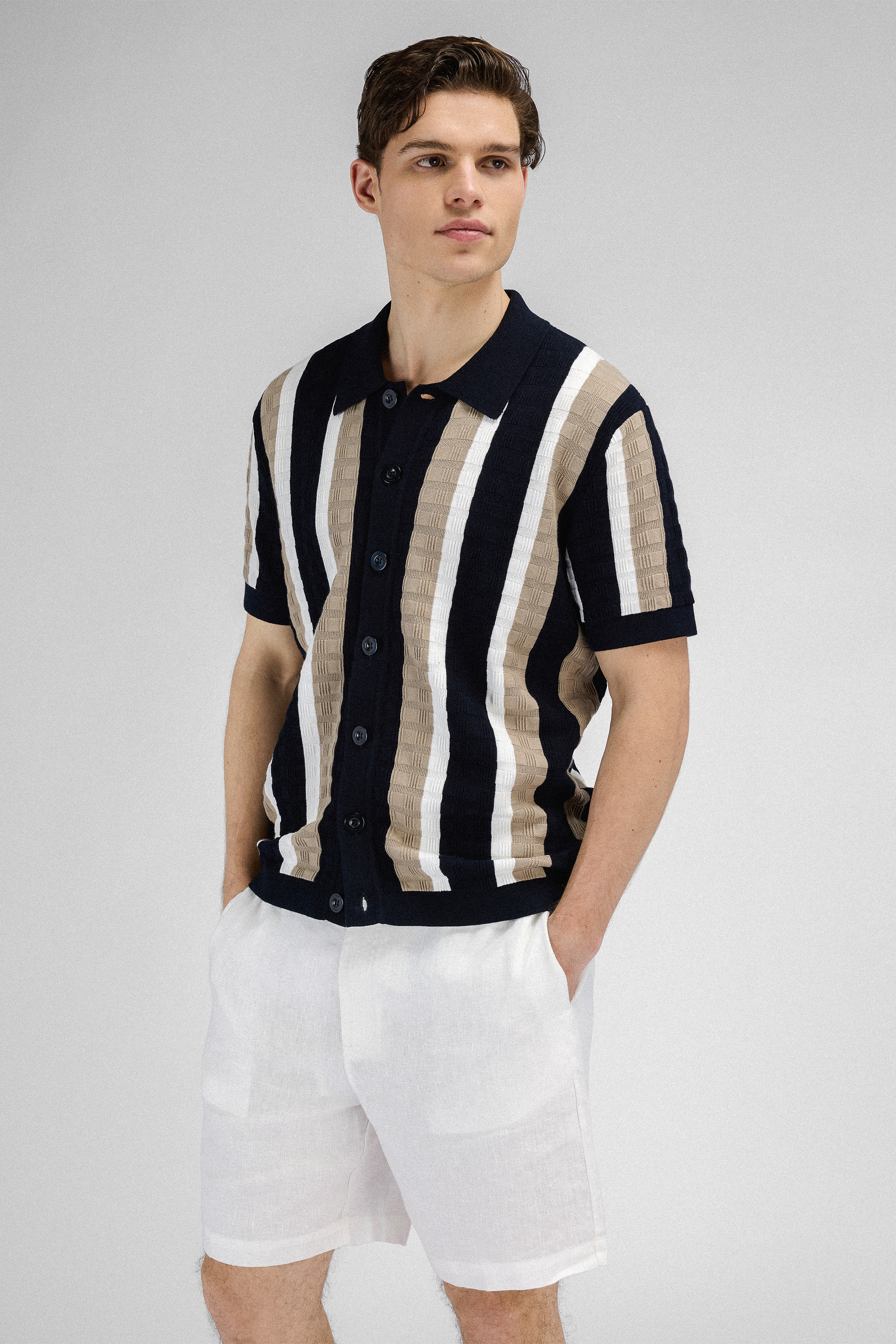 Urban Pioneers Male Alexander SS Shirt SS SHIRT DARK NAVY