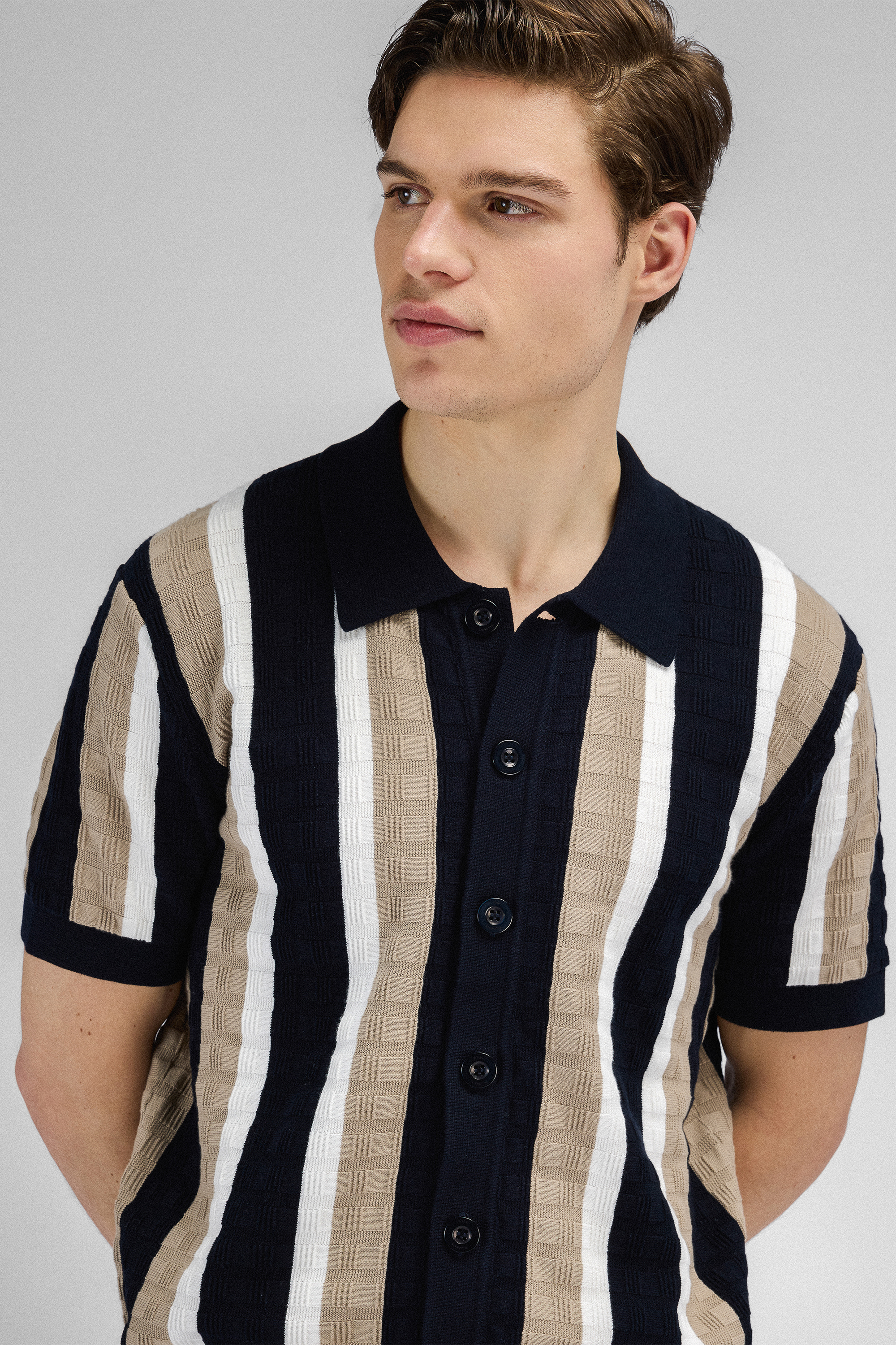 Urban Pioneers Male Alexander SS Shirt SS SHIRT DARK NAVY