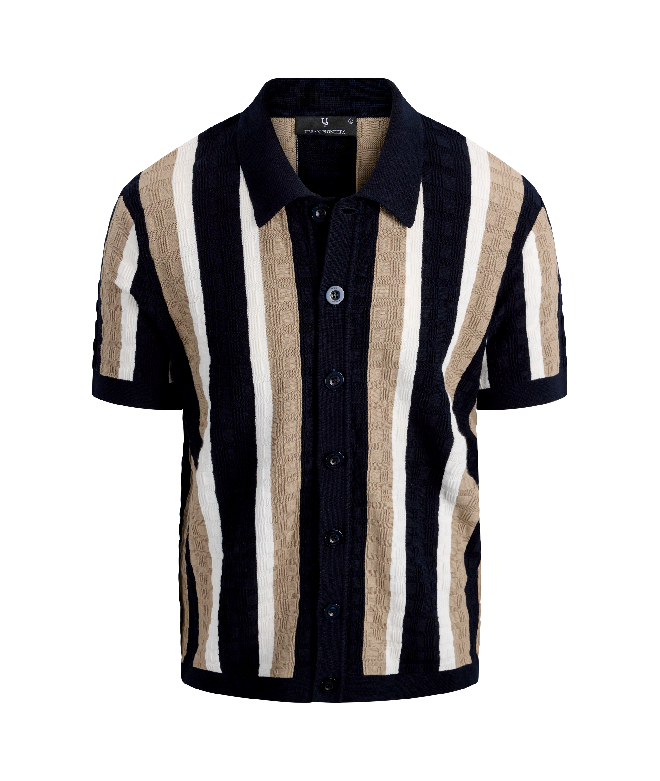 Urban Pioneers Male Alexander SS Shirt SS SHIRT DARK NAVY
