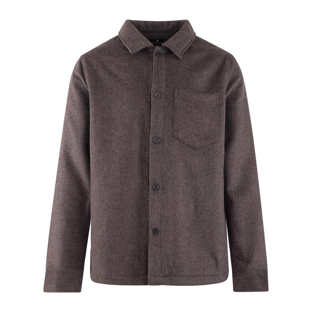 Urban Pioneers Male Aligo Overshirt SHIRT BROWN/GREY