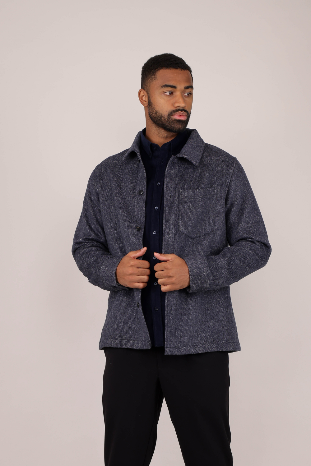 Urban Pioneers Male Aligo Overshirt SHIRT NAVY