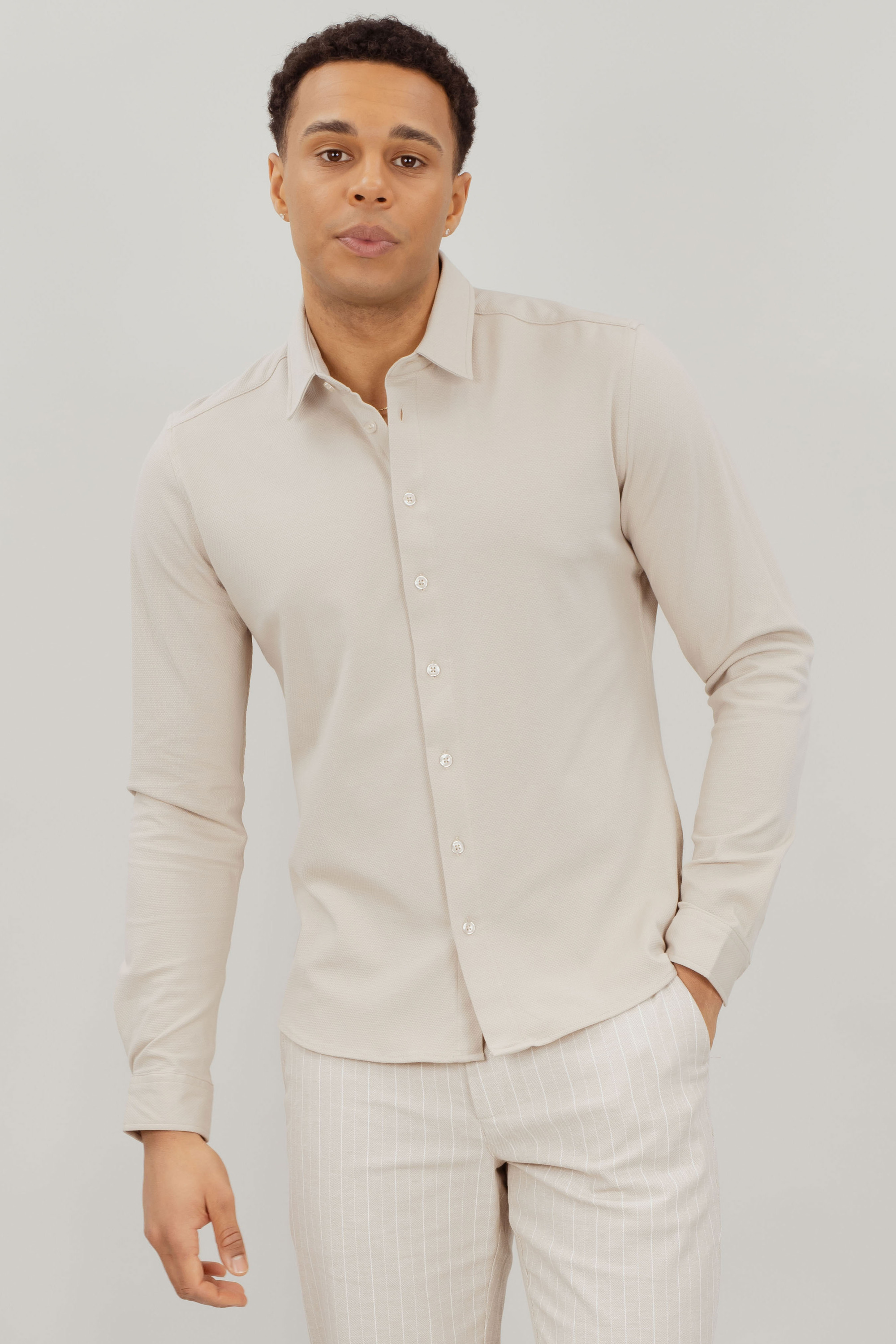 Urban Pioneers Male Alve Shirt SHIRT LIGHT SAND