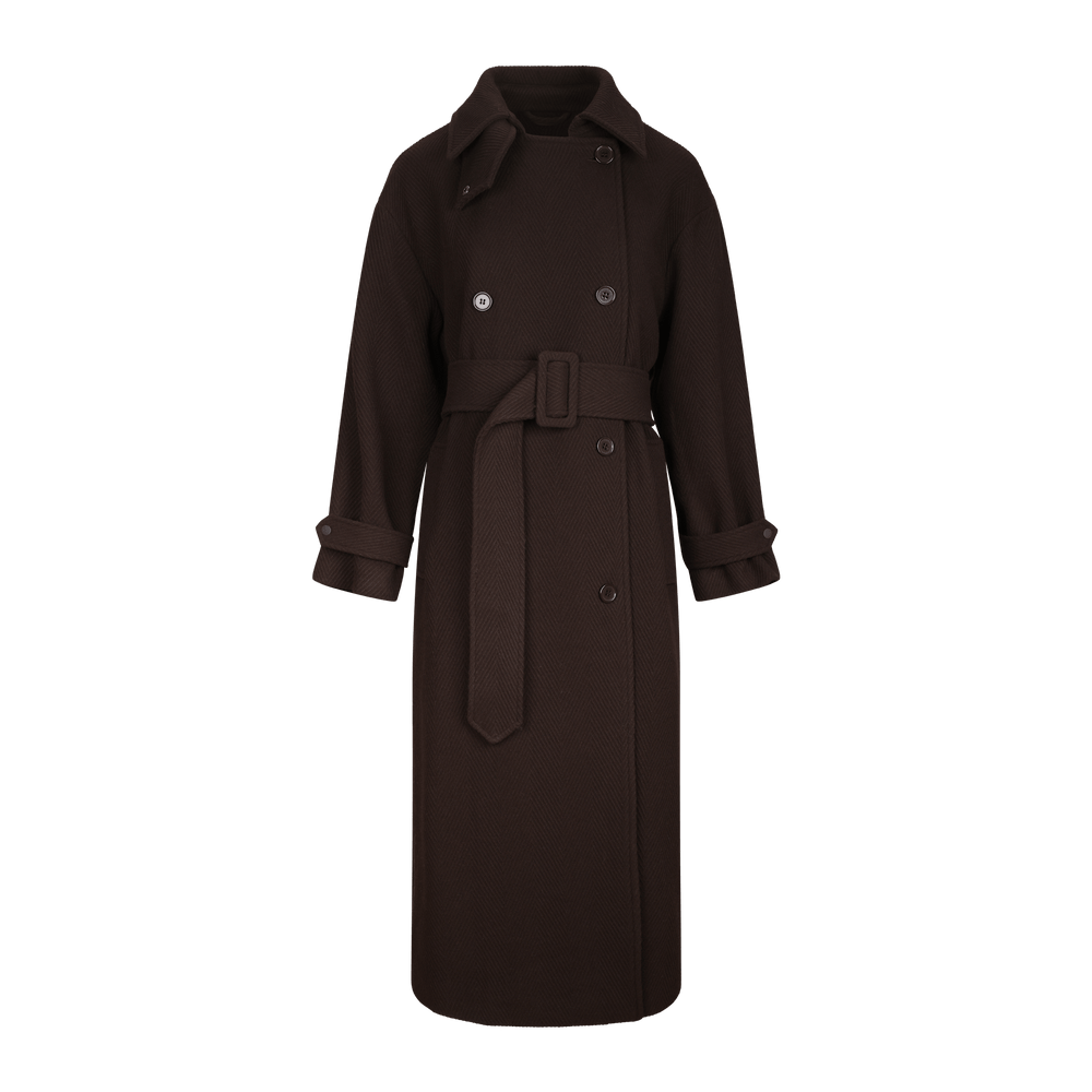 Urban Pioneers Female Amelie Trenchcoat COAT CHOCOLATE BROWN