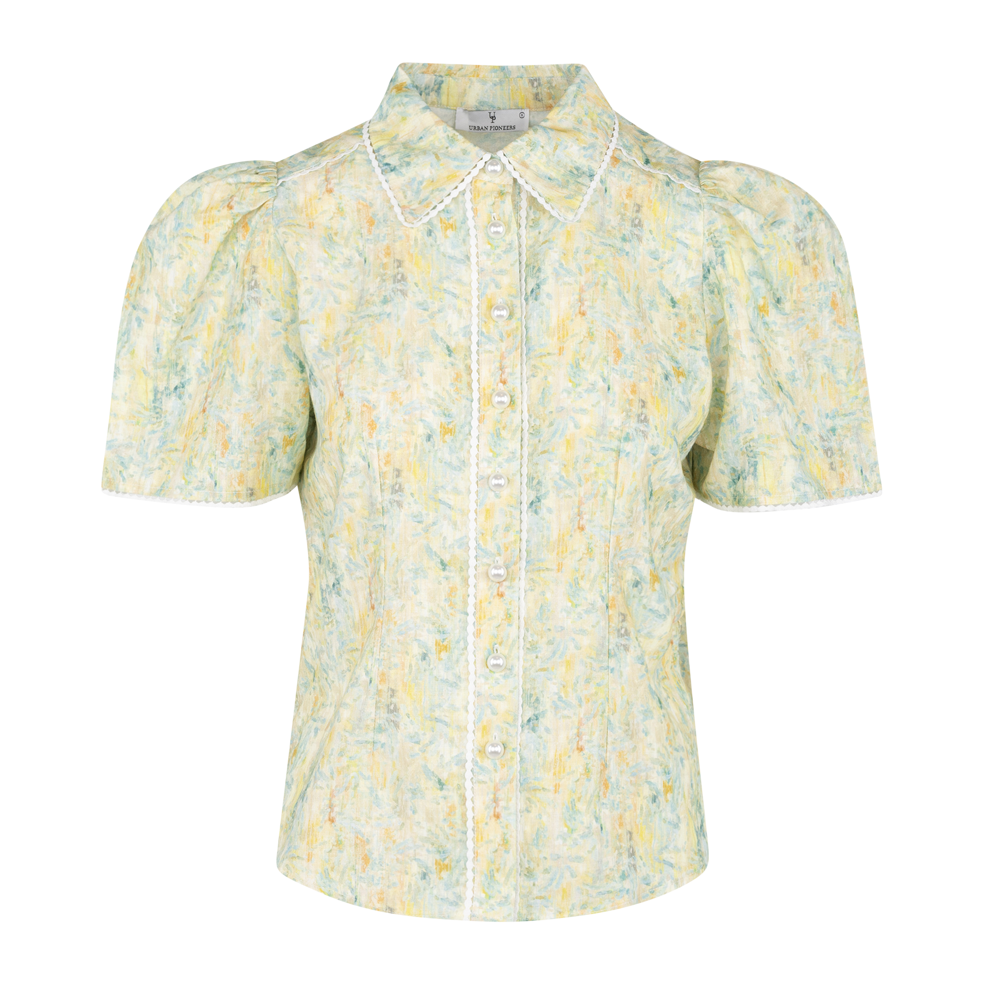 Urban Pioneers Female Amrita SS SHIRT YELLOW AOP