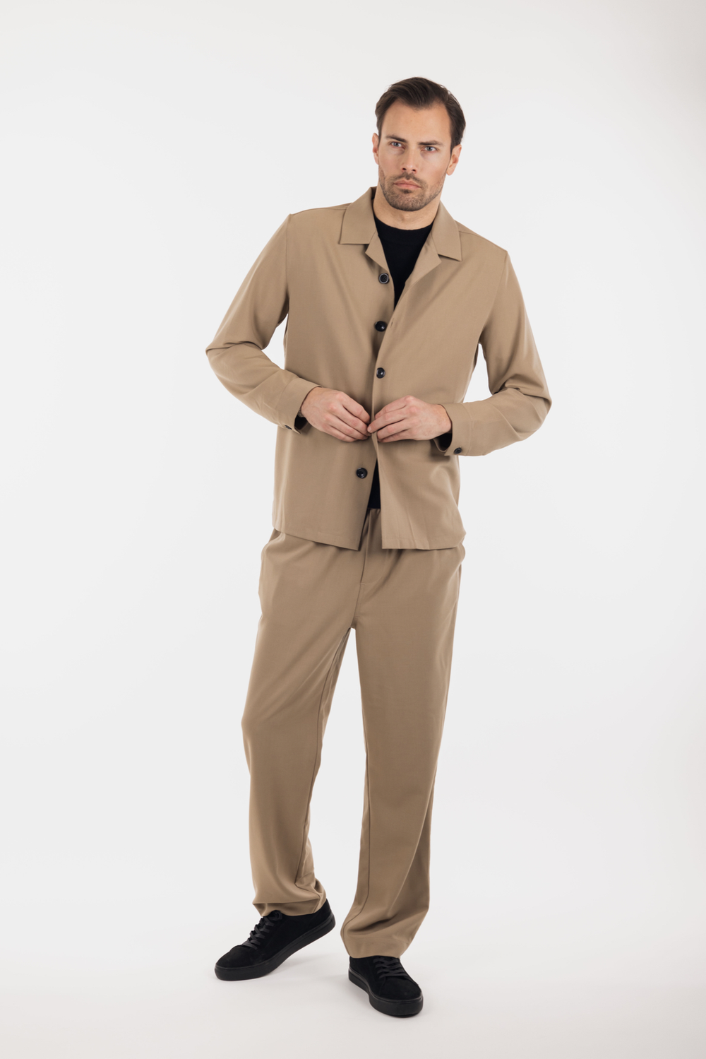 Urban Pioneers Male Andreas Shirt SHIRT DARK SAND