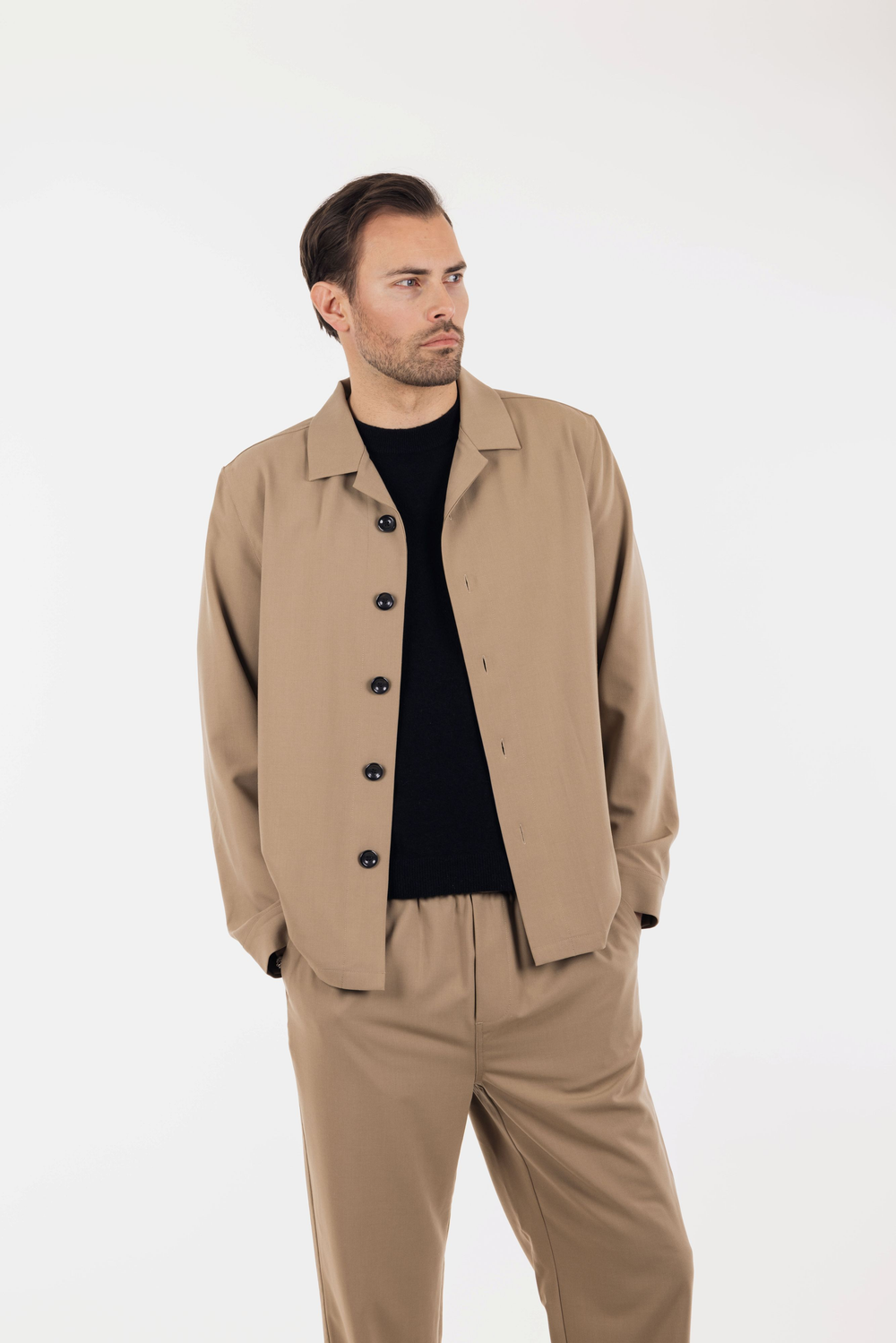 Urban Pioneers Male Andreas Shirt SHIRT DARK SAND