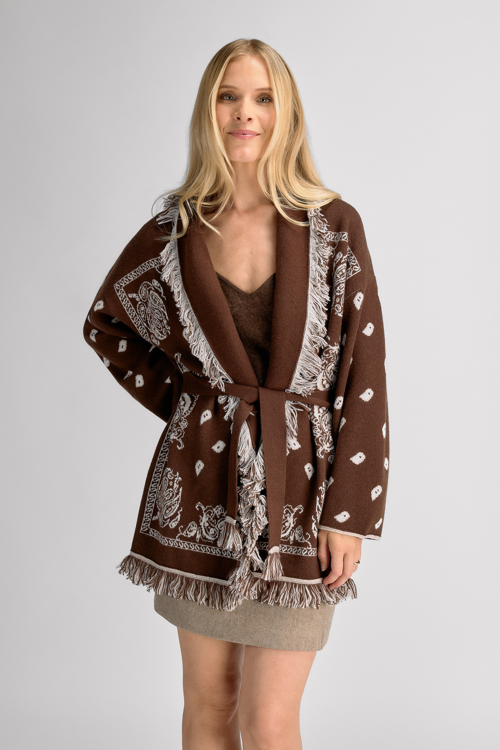 Urban Pioneers Female Angela Cardigan CARDIGAN BLACK COFFEE