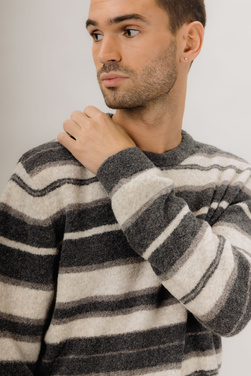 Urban Pioneers Male Arlo Sweater SWEATER CHARCOAL MULTI