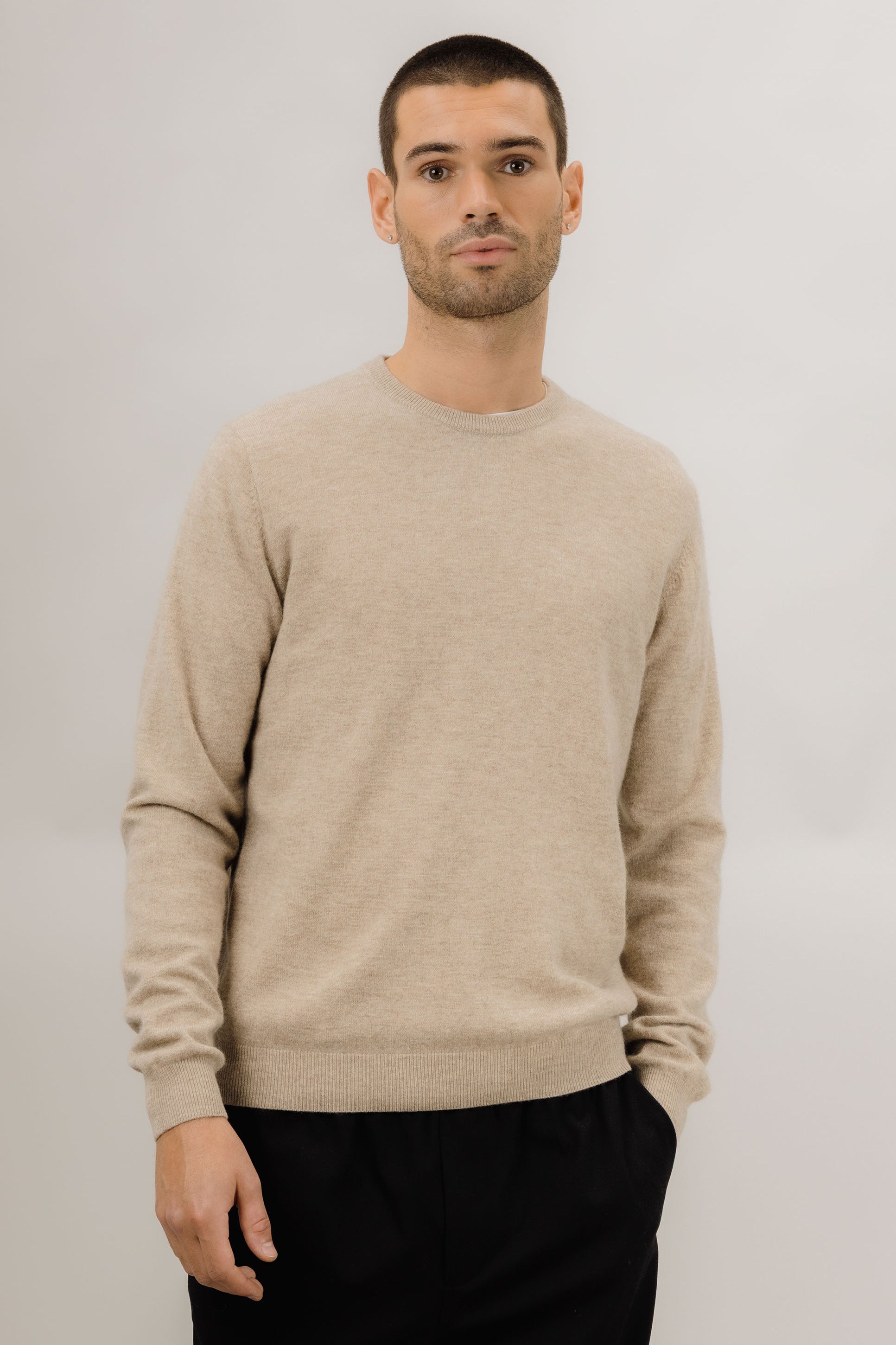 Urban Pioneers Male Arthur Sweater SWEATER LIGHT SAND