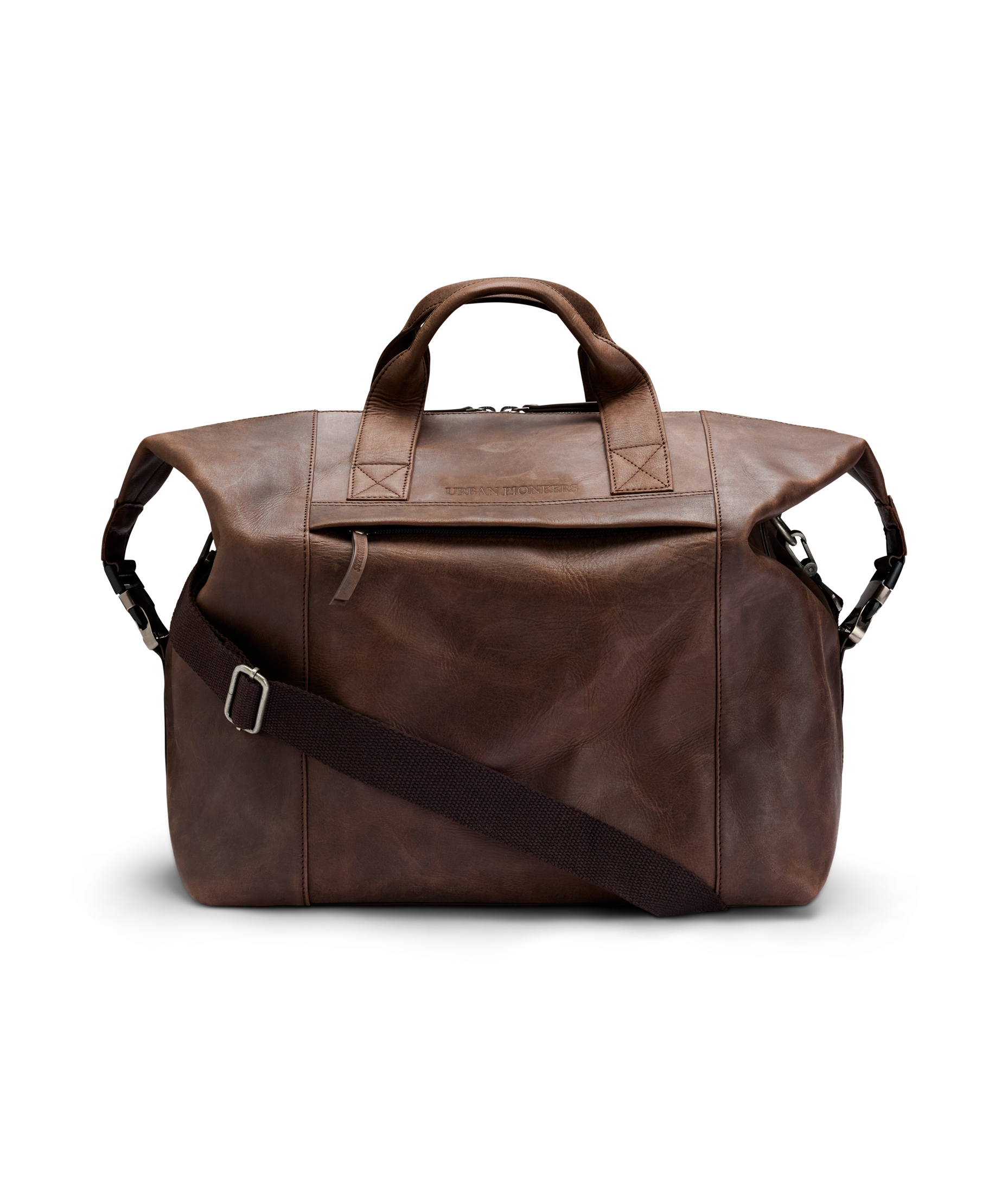 Urban Pioneers Uni Bari Leather Weekend bag BAG DARK BROWN