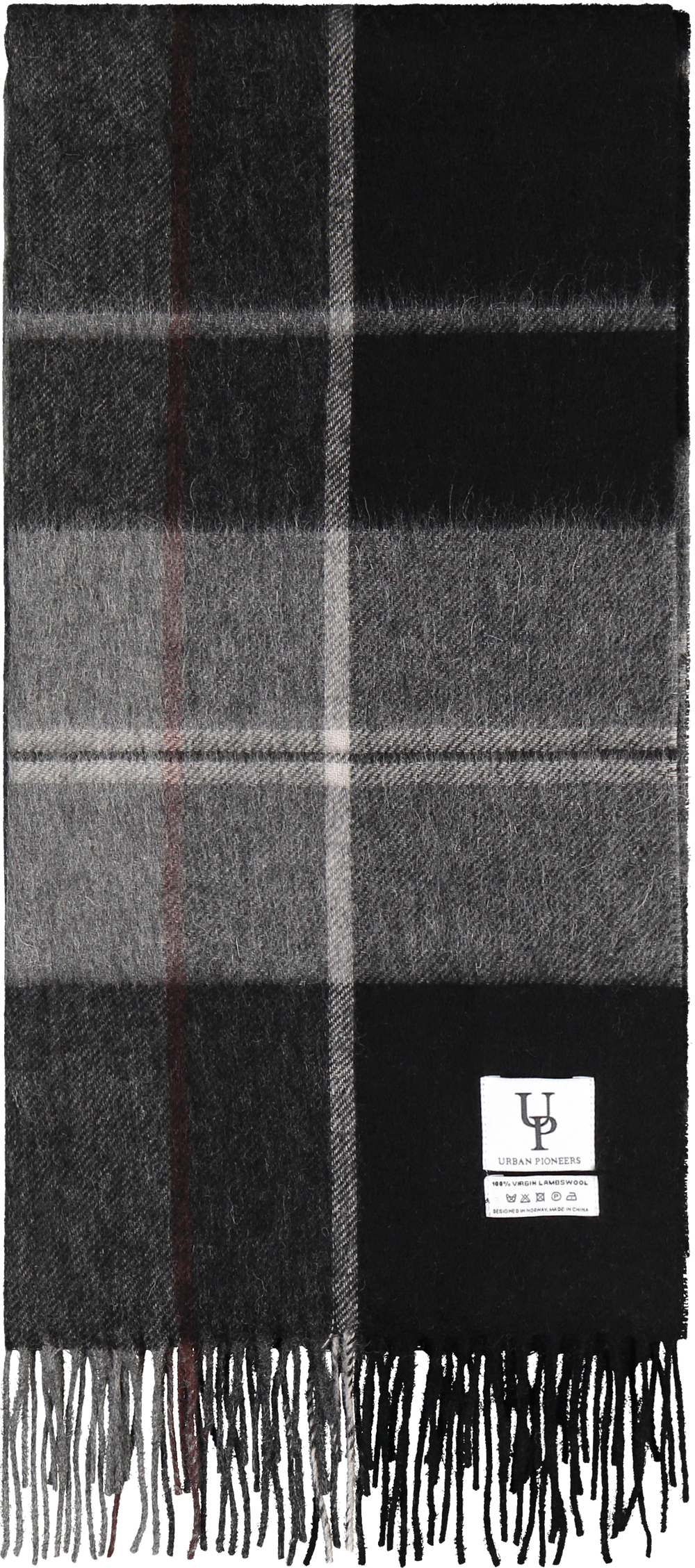 Urban Pioneers Female Bea Check SCARF BLACK CHECK