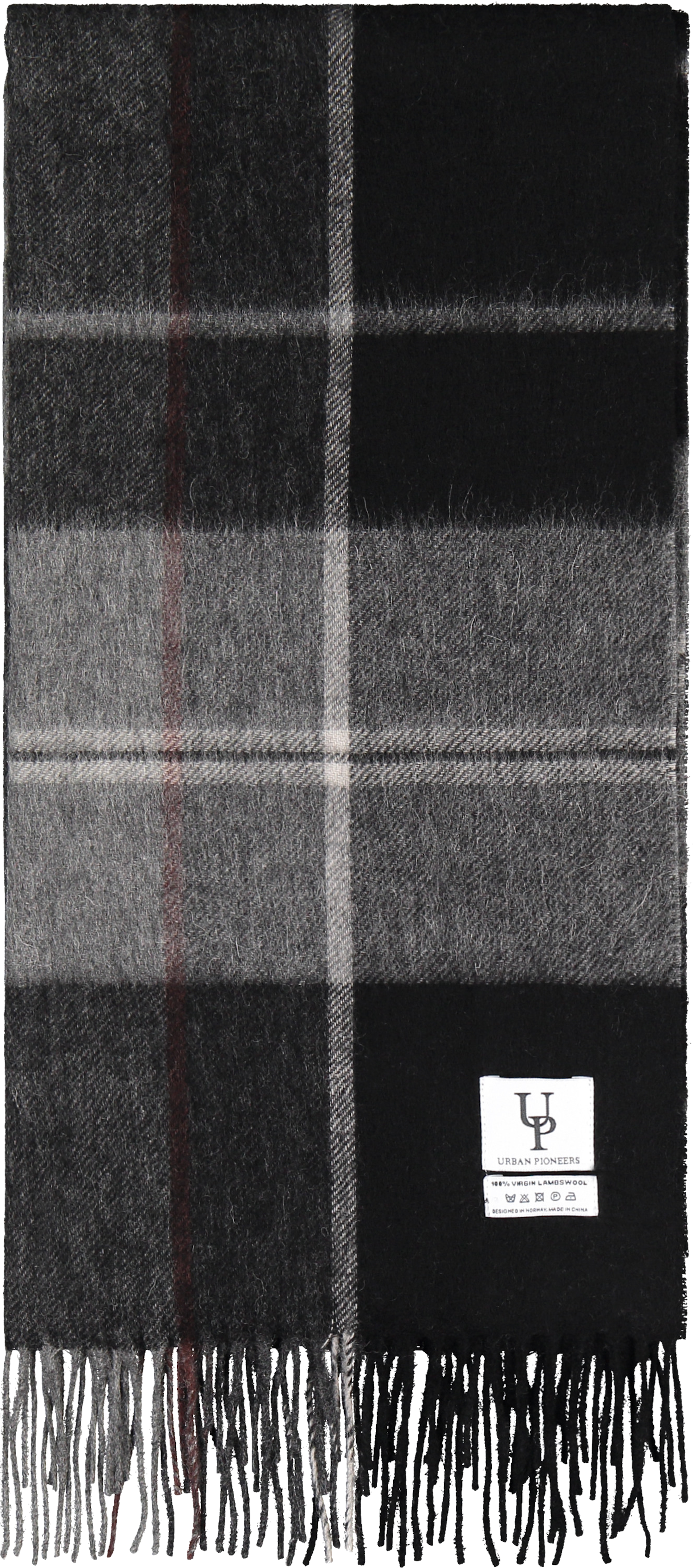 Urban Pioneers Female Bea Check SCARF BLACK CHECK