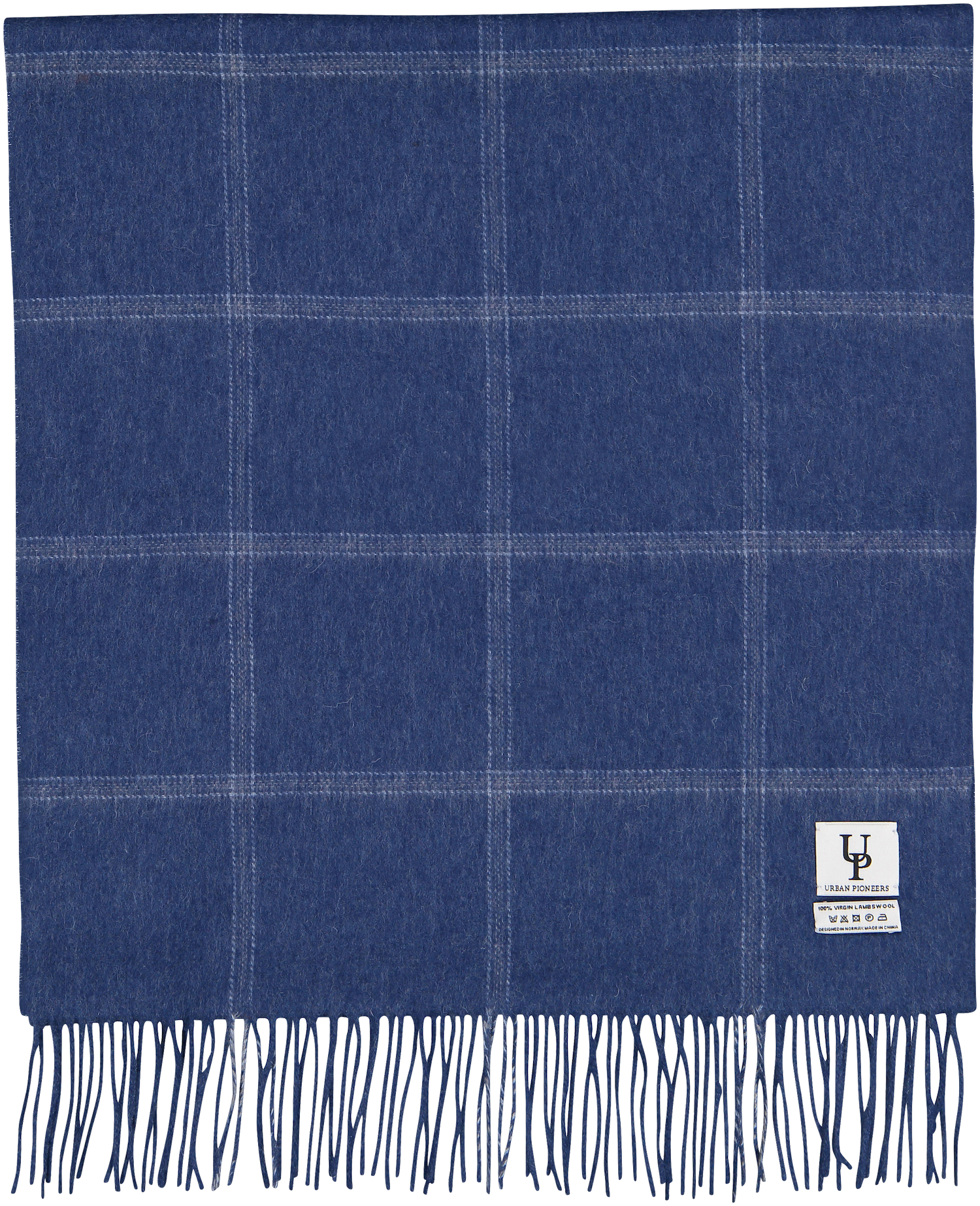 Urban Pioneers Female Bea Check SCARF MID BLUE CHECK