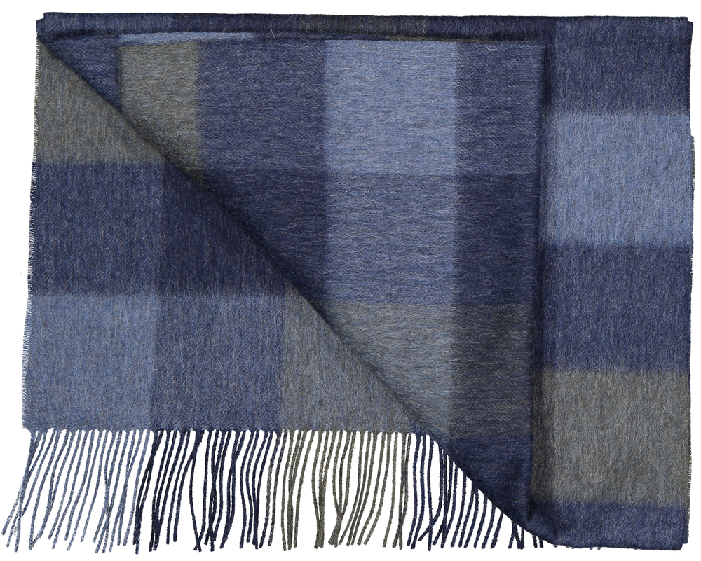 Urban Pioneers Female Bea Check SCARF NAVY MULTI