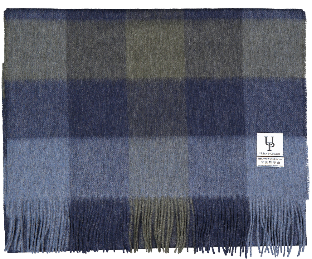 Urban Pioneers Female Bea Check SCARF NAVY MULTI
