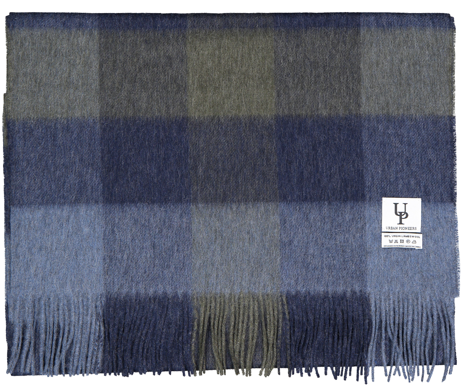 Urban Pioneers Female Bea Check SCARF NAVY MULTI