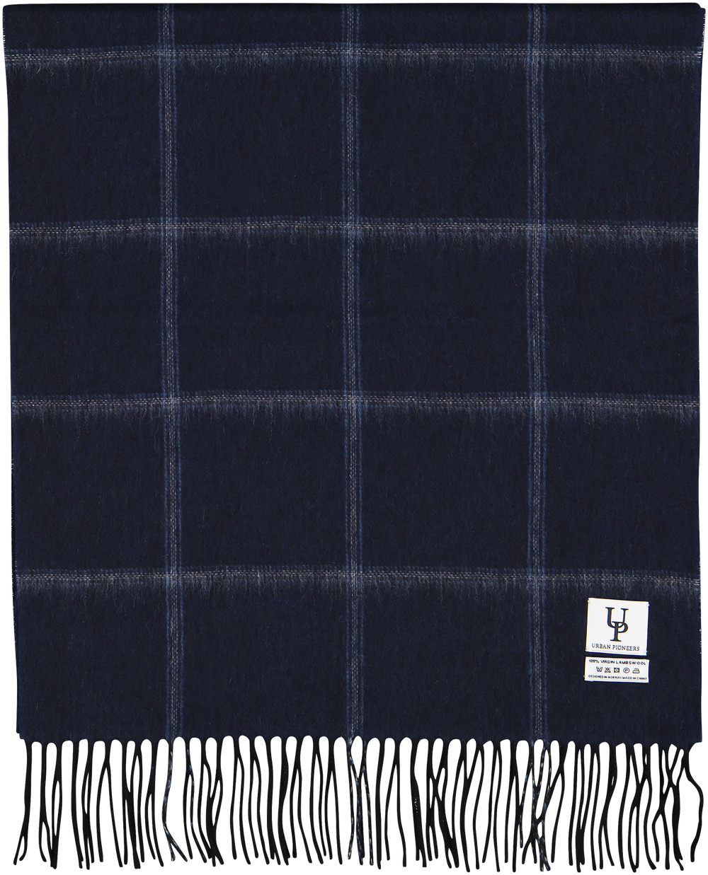 Urban Pioneers Female Bea Check SCARF NAVY STRIPED CHECK