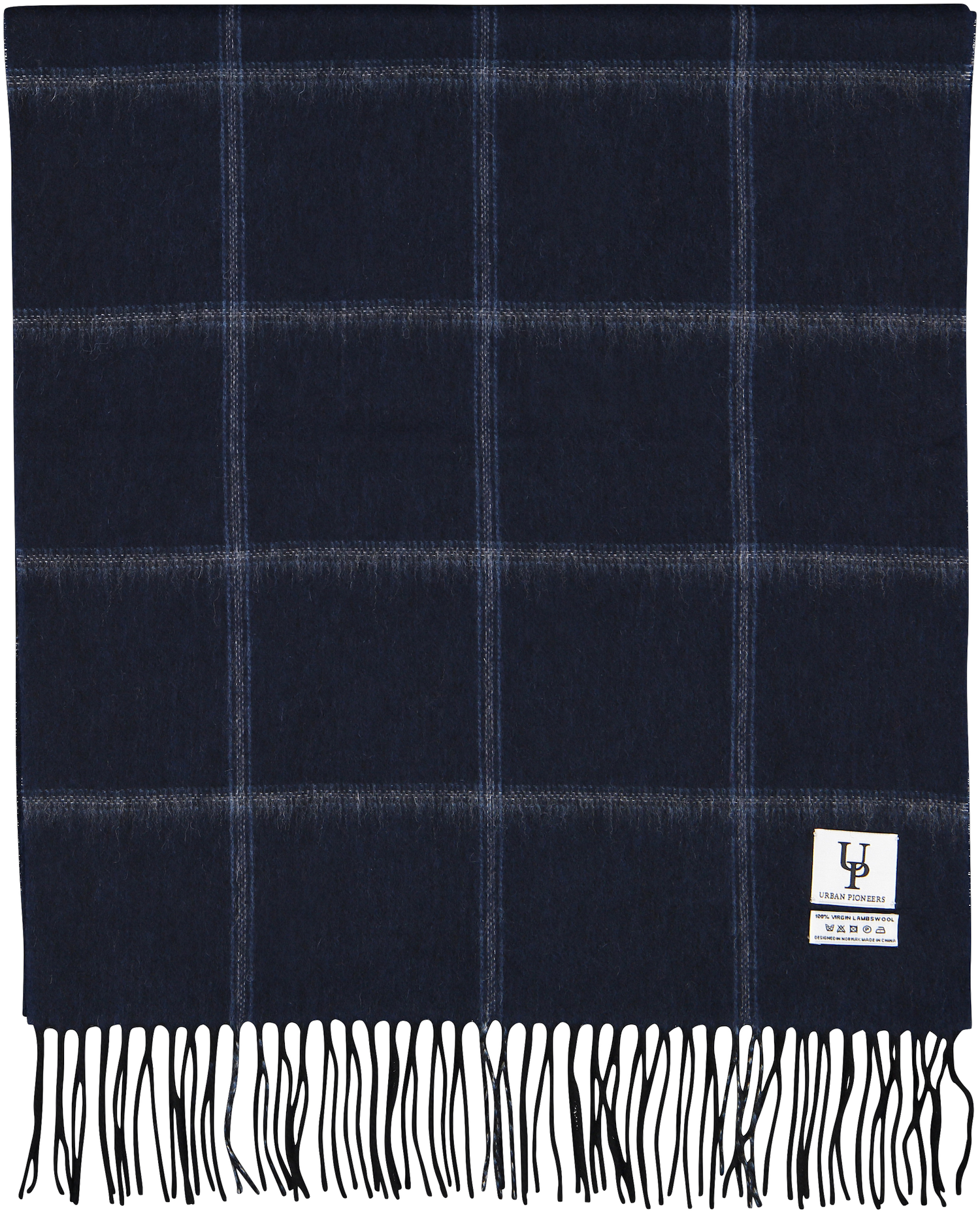 Urban Pioneers Female Bea Check SCARF NAVY STRIPED CHECK