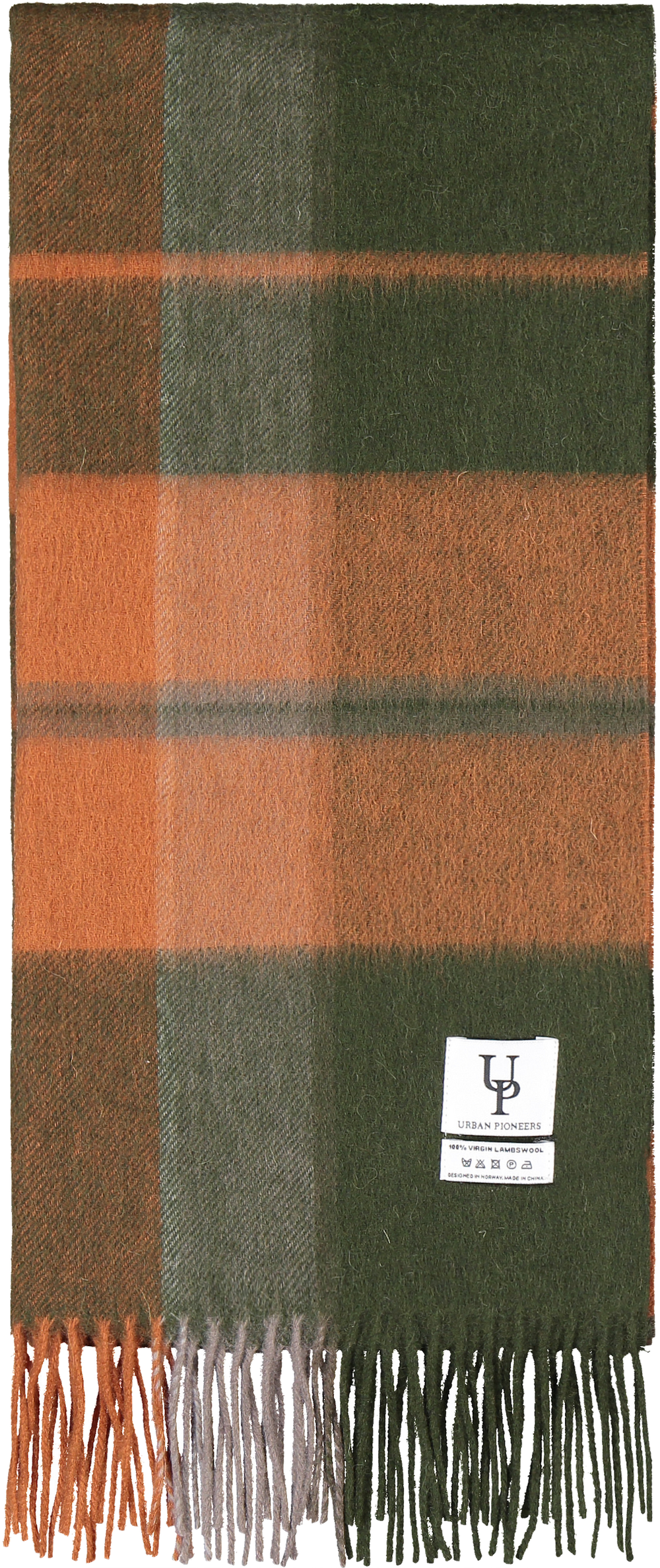 Urban Pioneers Female Bea Check SCARF OLIVE CHECK