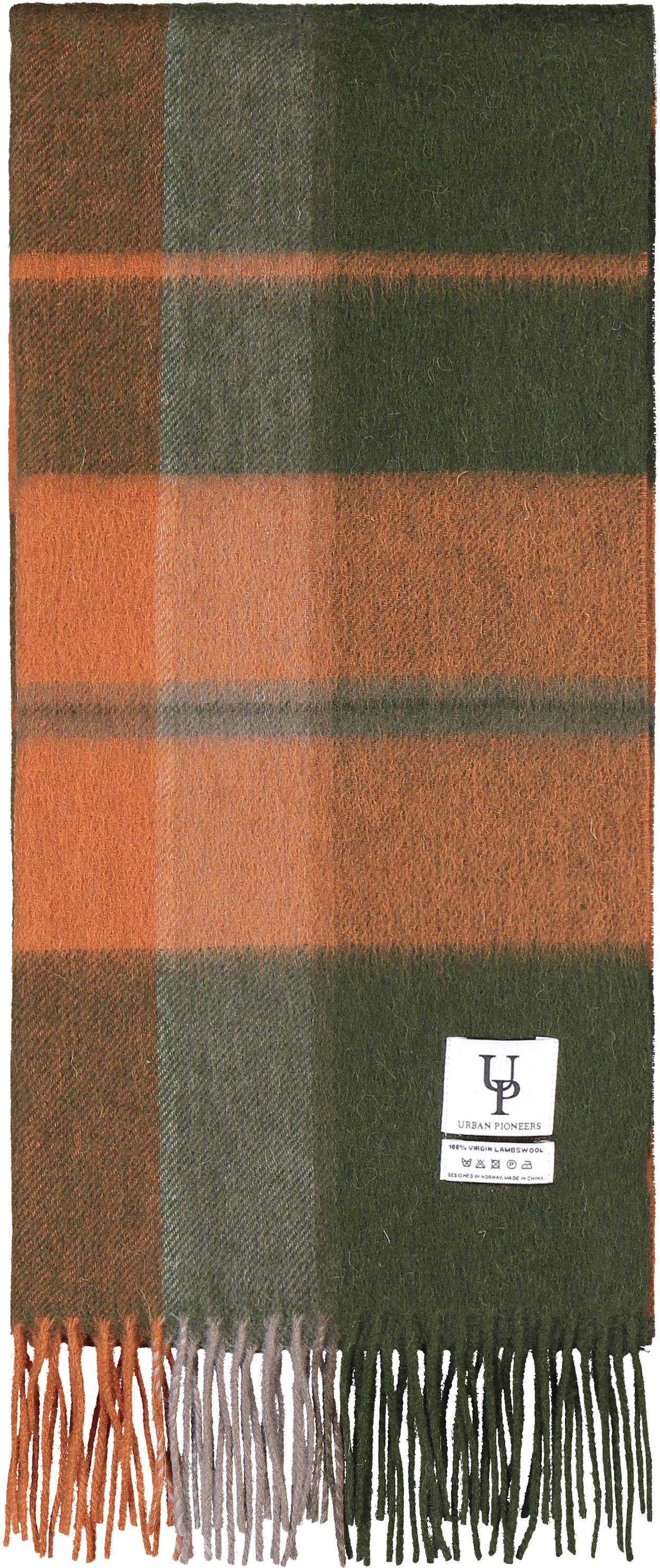 Urban Pioneers Female Bea Check SCARF OLIVE CHECK