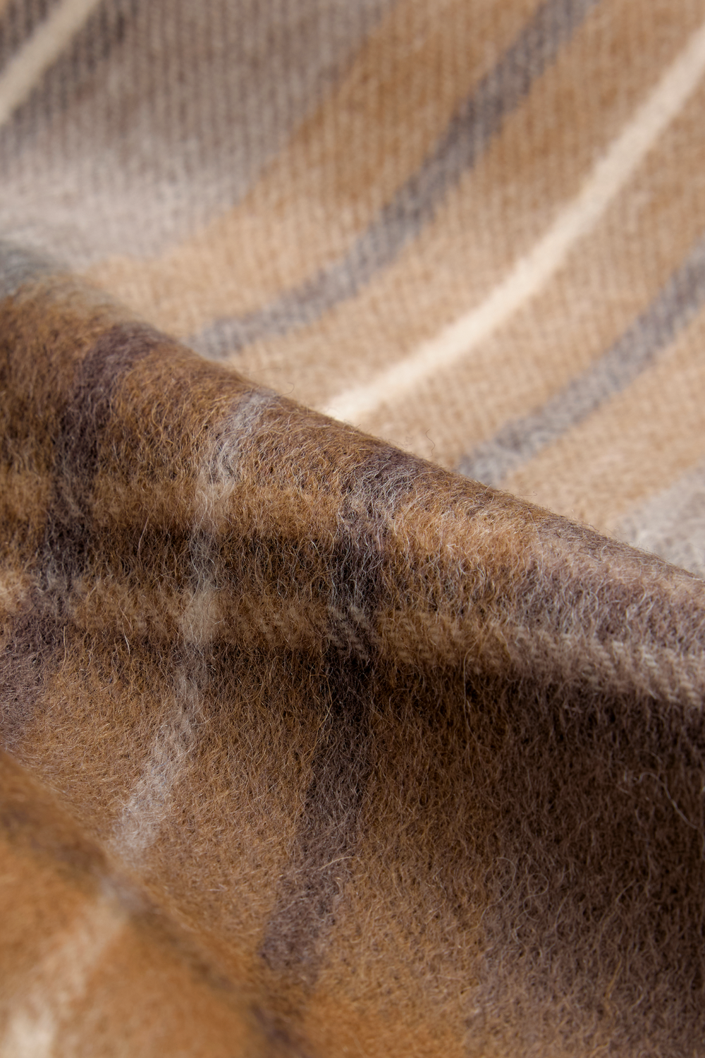 Urban Pioneers Male Beaumont Check Wool Scarf SCARF CAMEL CHECK
