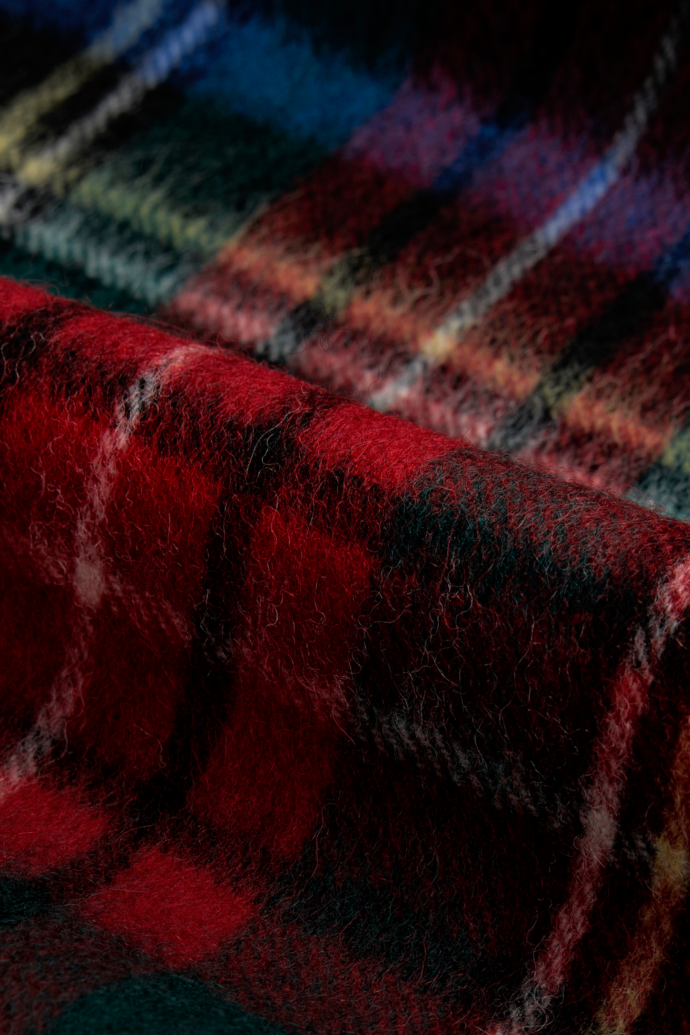 Urban Pioneers Male Beaumont Check Wool Scarf SCARF RED CHECK