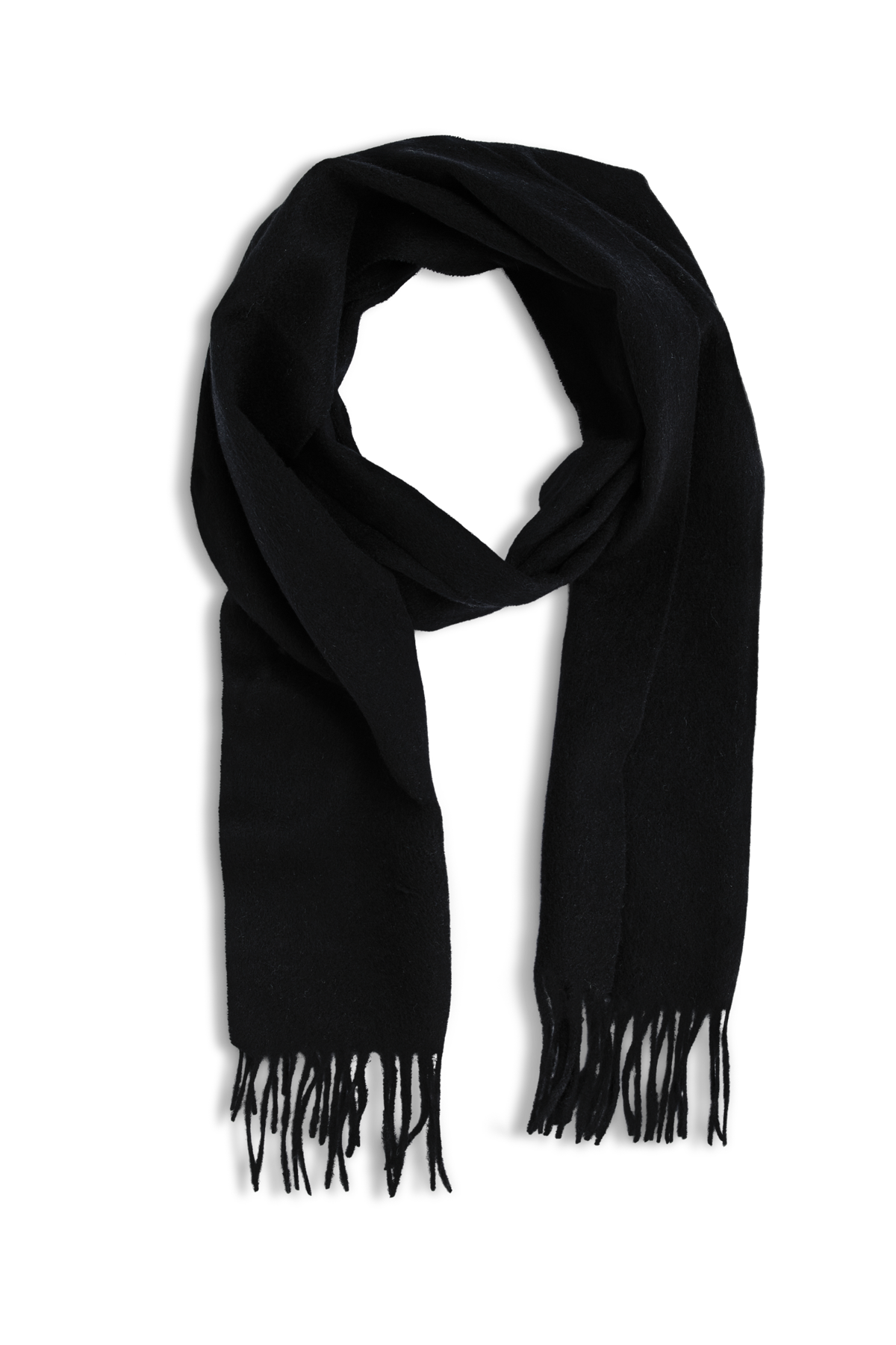 Urban Pioneers Male Beaumont Melange Wool Scarf SCARF BLACK