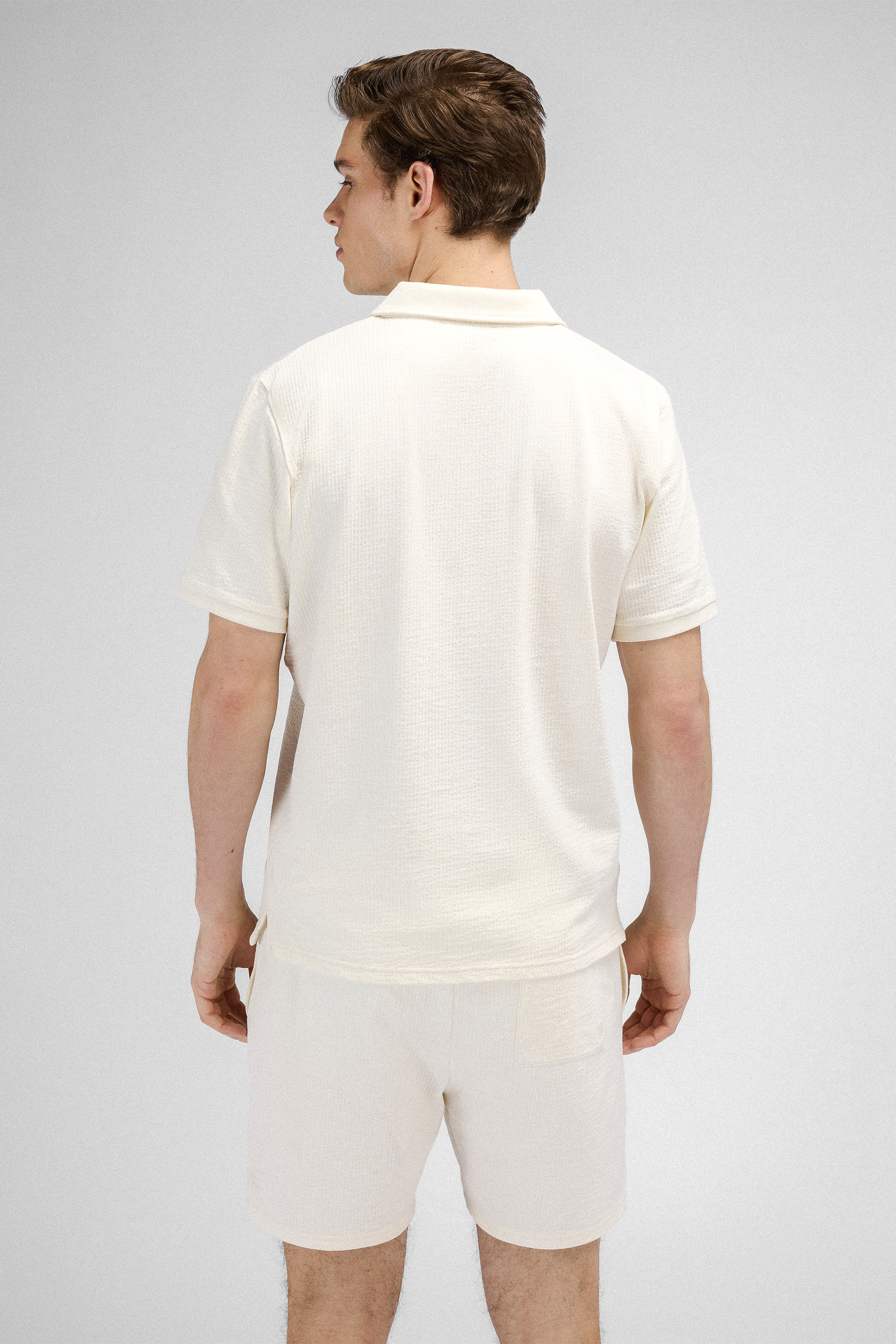 Urban Pioneers Male Bjorn Pique PIQUE CREAM