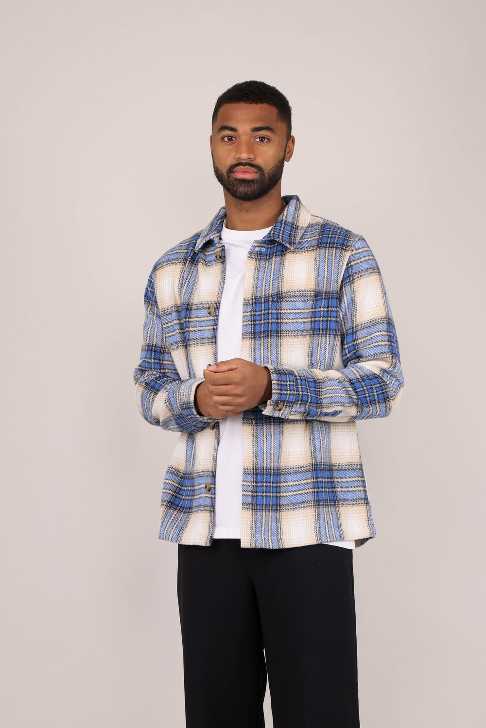 Urban Pioneers Male Bluestone Shirt SHIRT BLUE CHECK