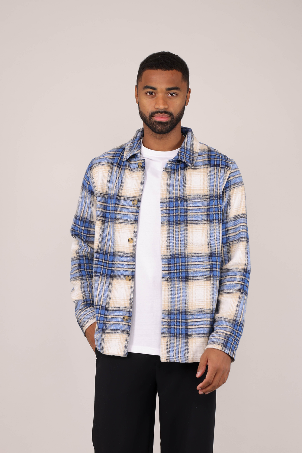 Urban Pioneers Male Bluestone Shirt SHIRT BLUE CHECK