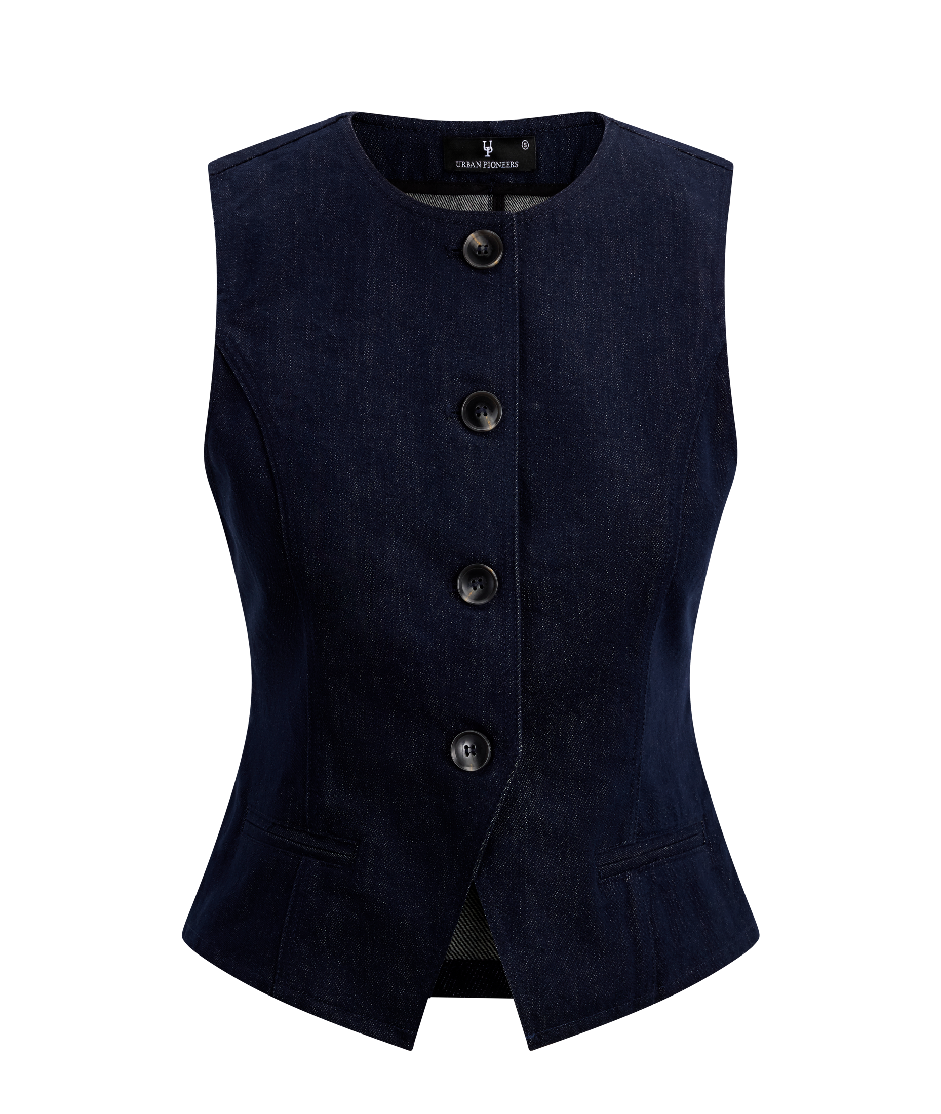 Urban Pioneers Female Bonnie Waistcoat VEST DARK NAVY DENIM