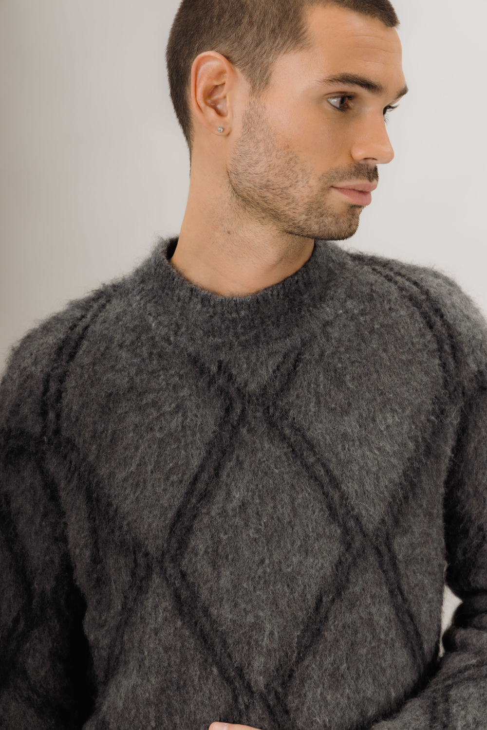 Urban Pioneers Male Bowen Reversible SWEATER GREY