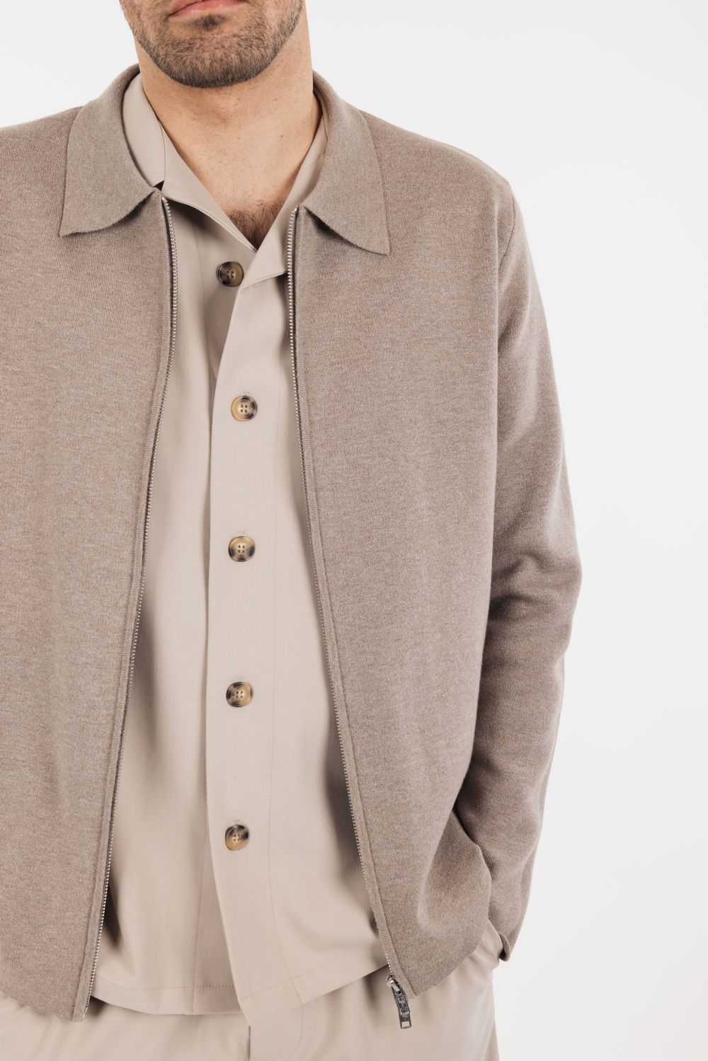 Urban Pioneers Male Brian Cardigan CARDIGAN SAND